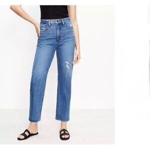 LOFT 90s High Waist Straight Leg Jeans EUC